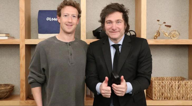 Zuckerberg y Milei